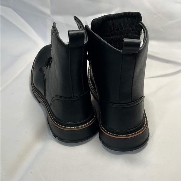 Black Lace Up Boots for Women - Picture 4 of 5